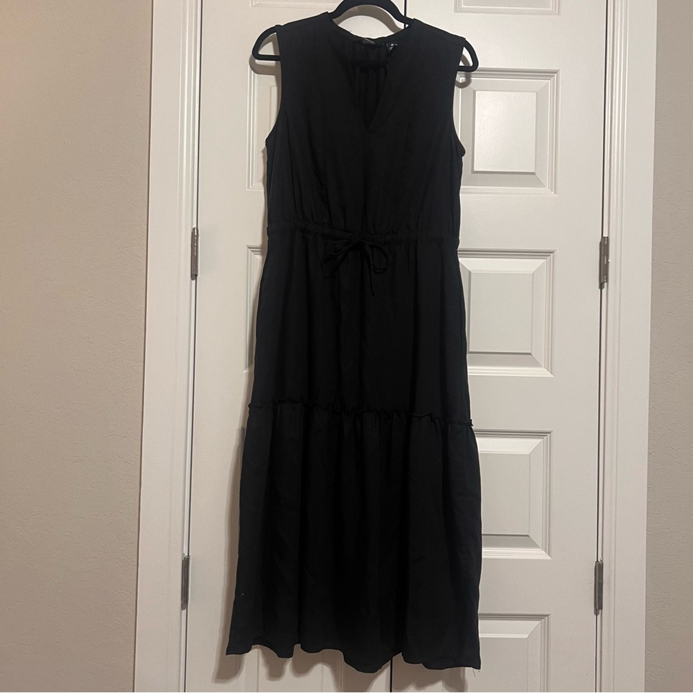 Lands' End Black Midi Dress - Picture 2 of 9